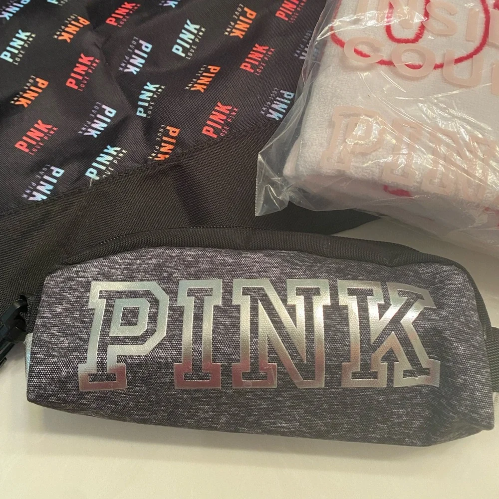 Pink VS beach tote and Towel - Picture 3 of 7